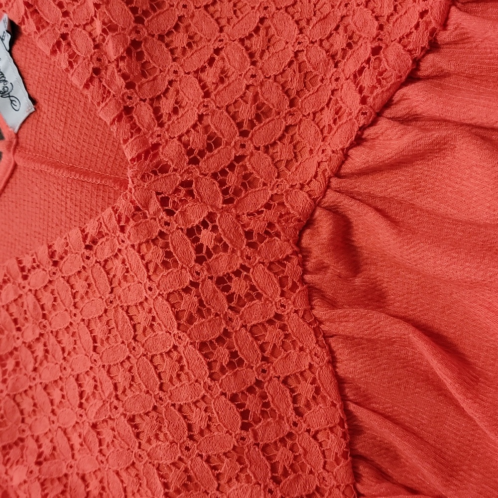 Absolutely Famous Orange Midi Dress NWT, V Neck, Sleeveless, Summer Dress - Picture 6 of 6